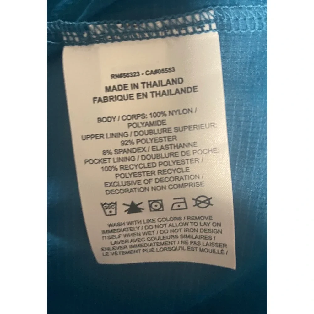 Jordan 23 Engineered Mens Teal Blue Ripstop Quarter Zip Windbreaker Jacket M